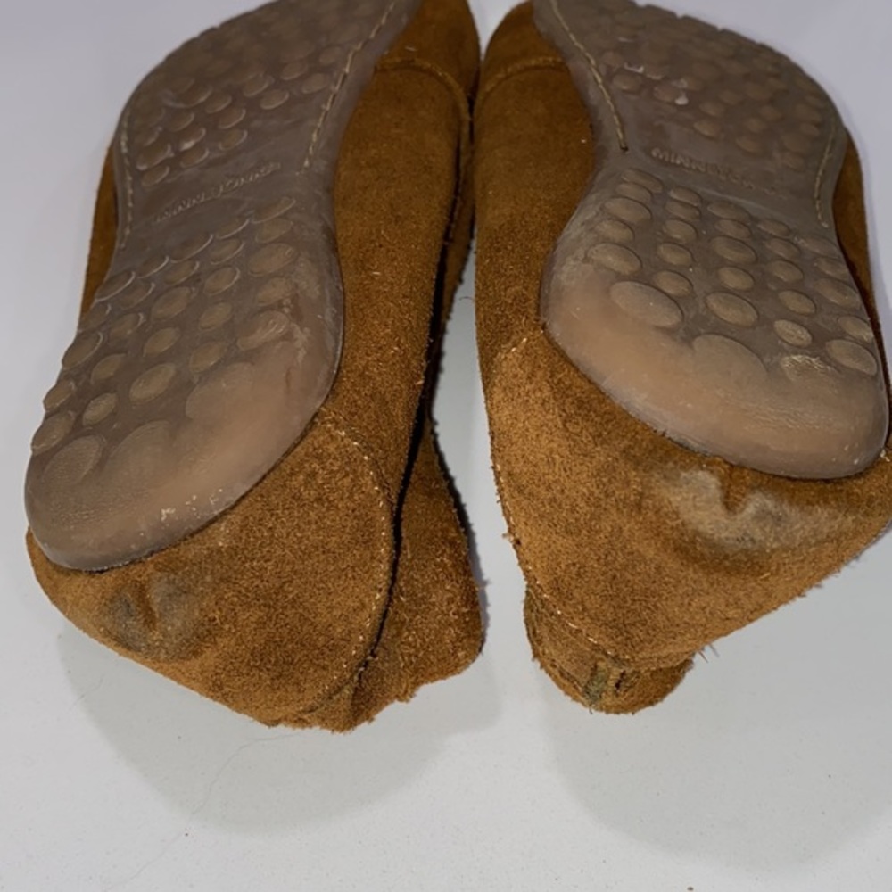 Minnetonka Women's Size 8 Kilty Hardsole Moccasins Brown Classic - Picture 6 of 8